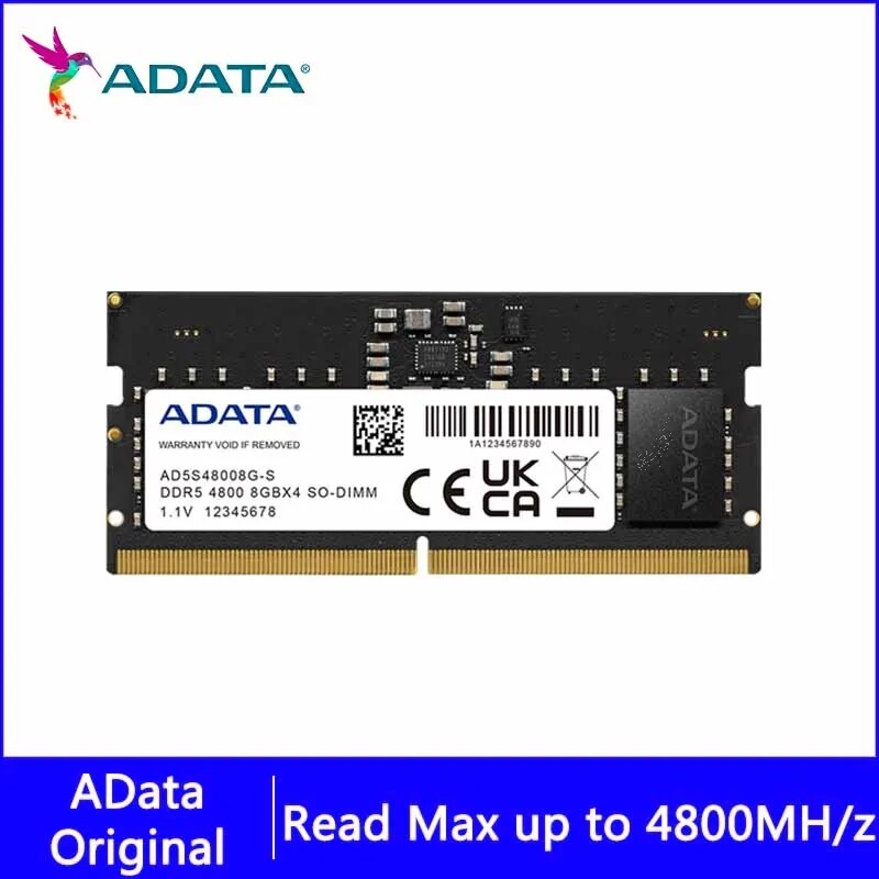 ADATA DDR5 RAM, 262 , 1.1V Ʈ ޸, 16GB, 32GB, 4800MHz, 5600MHz, SODIMM